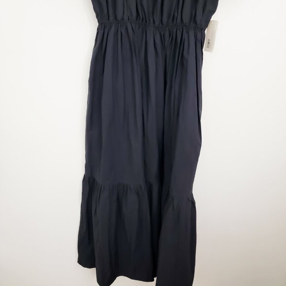 Matteau Drawcord Midi Dress in Black 3 6 NWT - Picture 8 of 9